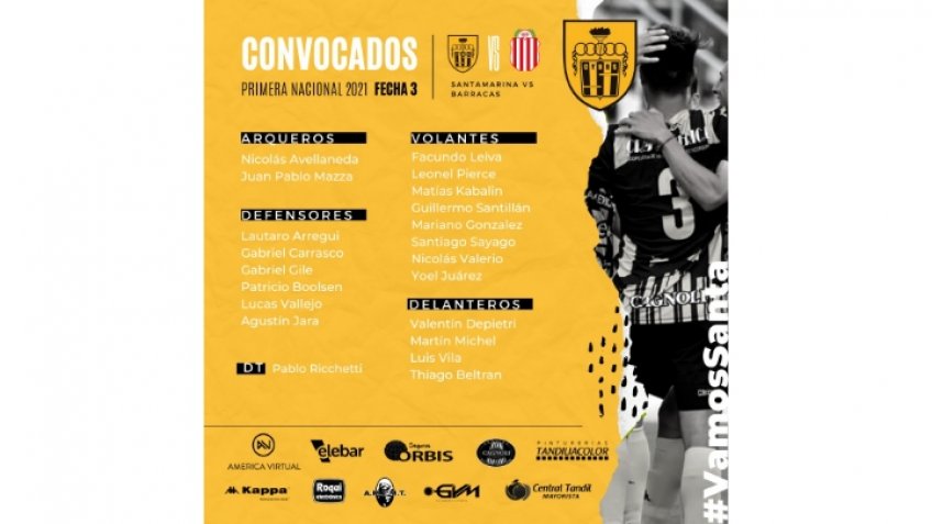 Santamarina recibe a Barracas Central